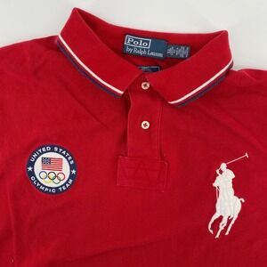 Polo Ralph Lauren Mens XL United States Olympic Team London 2012 Red Polo Shirt